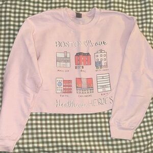 Pink Boston Healthcare Heroes Sweatshirt